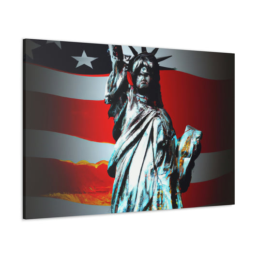 Statue of Liberty Flag - Canvas