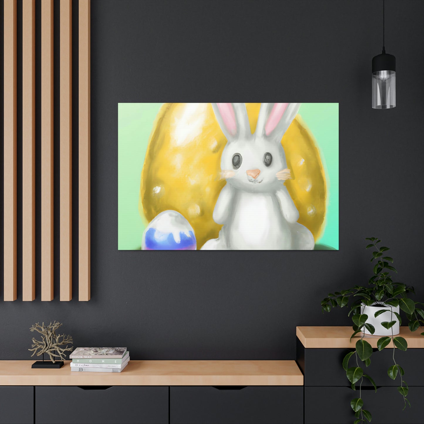 Bunny and Baskets - Canvas