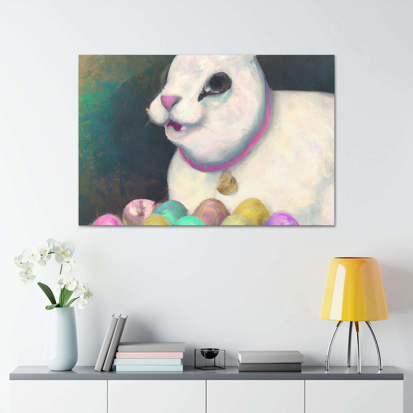 "Festive Furry Friend" - Canvas