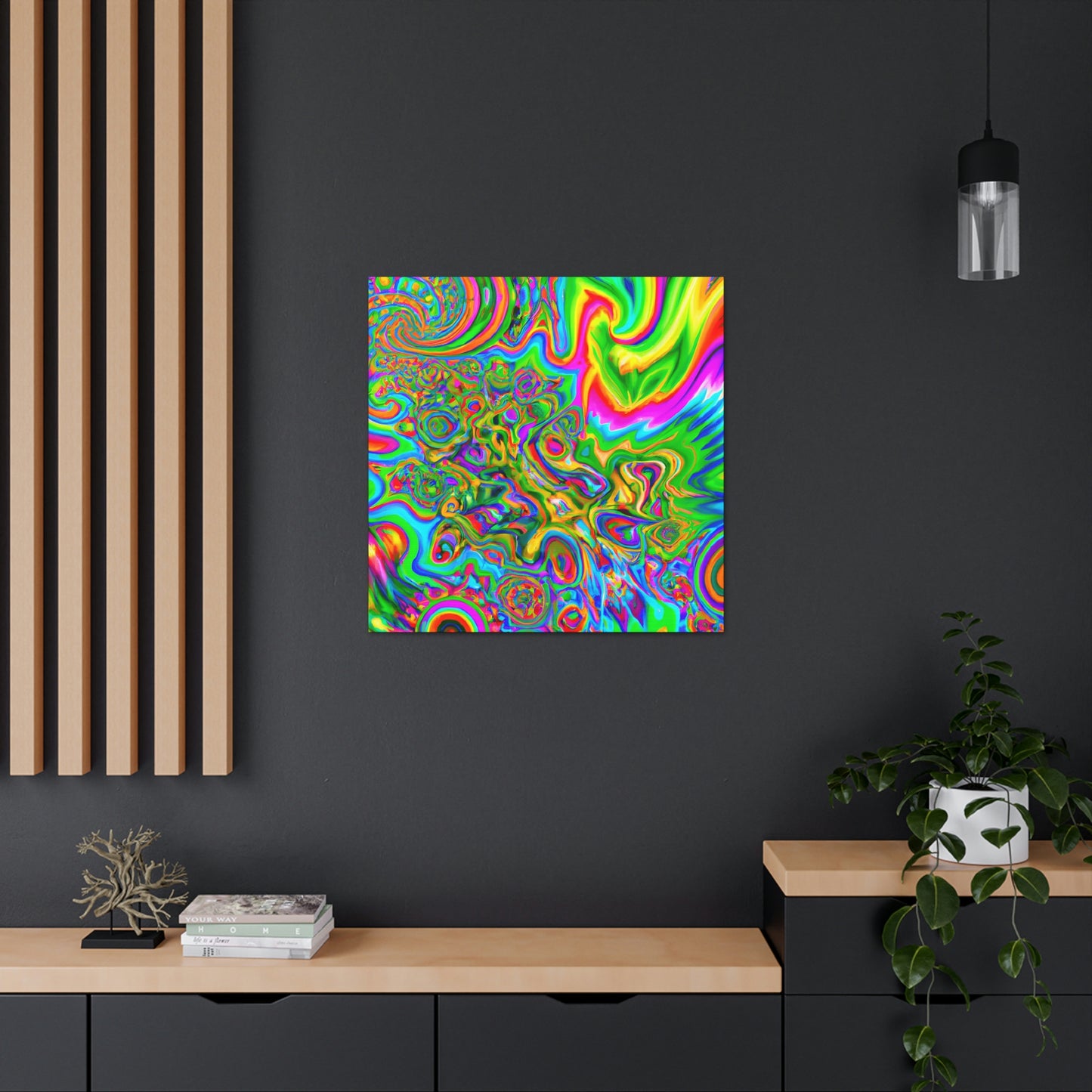 Rainbow Blossom - Canvas