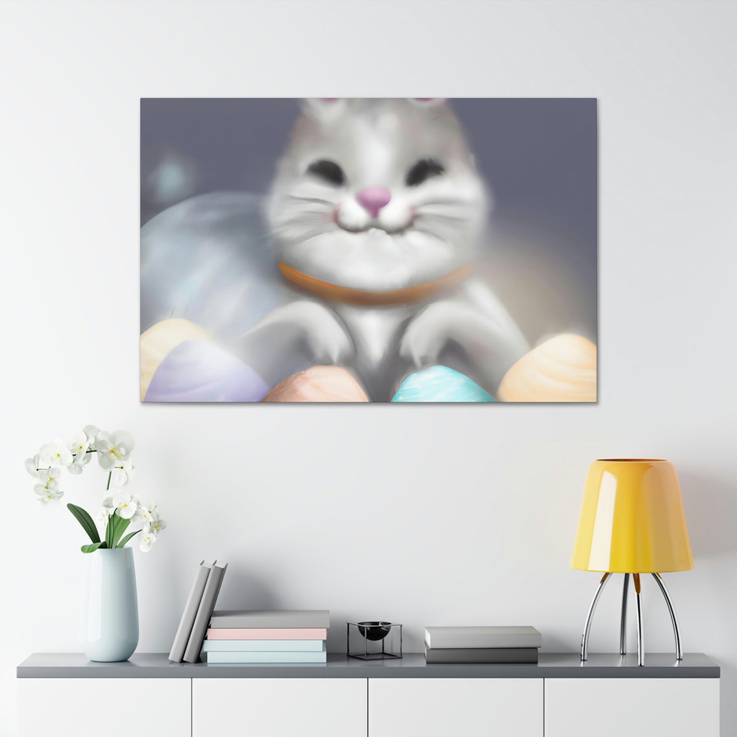 "Bunny Basket Blessing" - Canvas