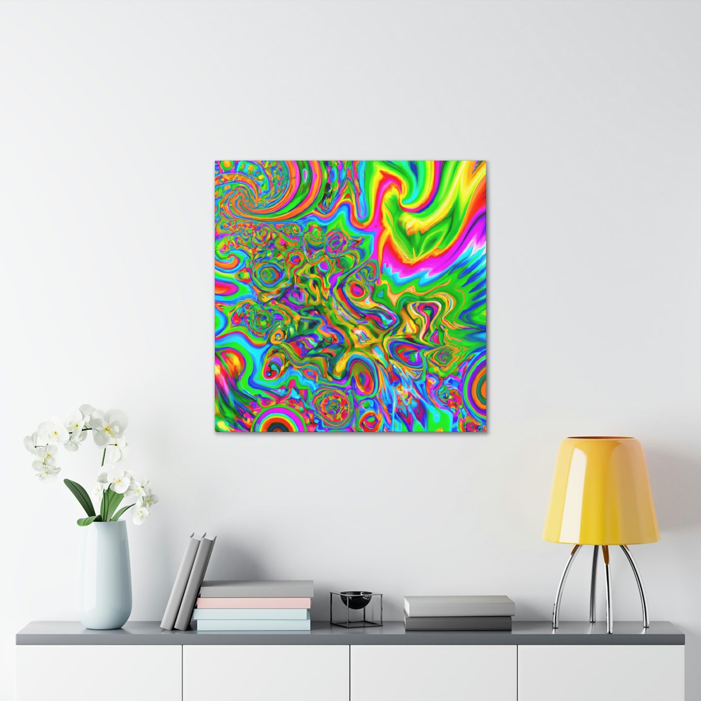 Rainbow Blossom - Canvas